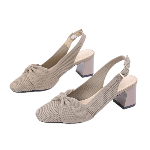 NSNEOND ���f�B�[�X �j�b�g�{�E �ʋC�� �X�����O�o�b�N ���[�u���b�N�q�[���p���v�X �t�@�b�V���� �N���[�Y�h�X�N�G�A�g�D ���߉\�ȃA���N���o�b�N�� �X���b�|���h���X �`�����L�[�q�[���T���_�� �d�� ������ �I�t�B�X�p, �J�[�L, 36 EU