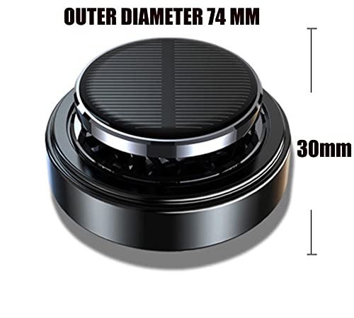 Image of Solar Energy Powered Car Air Freshener Essential Oil Car Diffuser Perfume Scent Fragrance Air Purifier Rotating Relieve Fatigue Aromatherapy Diffuser for Car Home Office Decoration Gifts