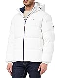 Tommy Jeans Herren Daunenjacke TJM Essential Winter, Weiß (White), M