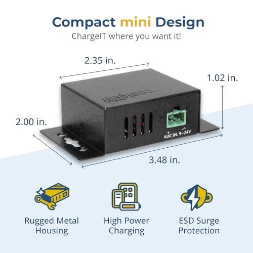 Cargador CG-PD60PPS Coolgear Mini 75W Dual Port USB-A USB-C schwarz 3