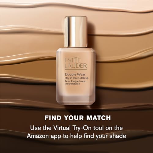 Estée Lauder Double Wear Stay-in-Place Foundation Makeup | 36-Hour Long-Wear Oil-Free Liquid Matte Foundation | Hydrating, Breathable, Buildable | New Formula, 1 Fl Oz, 3C1 Dusk