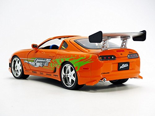 Jada Toys Fast & Furious Toyota Supra 1:18 Diecast Vehicle, Orange