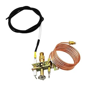 JMORCO Propaan gasverwarming Vuurputvervangingsonderdelen ODS Pilootbrander met ontstekingsdraad 900 mm en 1500 mm thermokoppel M9X1 Draad xiaoyu