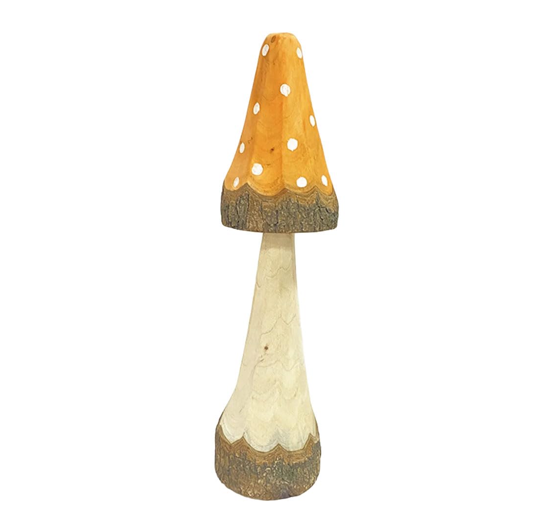 Champignon en bois naturel parfait pour réchauffer l'ambiance de votre salon