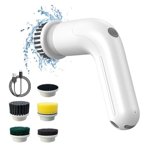 Juqoyue Lavapavimenti Elettrica Rotante, per Pulizia Manuale Fili per Doccia Elettrica per Pavimenti per Pavimenti, Cucina(A)