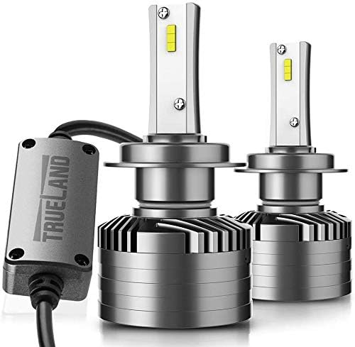 Trueland H7 LED Headlight Bulbs With Canbus Decoder 10000LM 6000K for VW Aud MB Nissan High Low Beam Headlamp Bulbs Anti-Flickering Conversion Kit