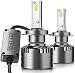 H7 LED Headlight Bulbs A4 Series Conversion Kit 10000LM 6000K for VW/Aud/BMW/MB/Nissan H7 High/Low Beam Headlamp Bulbs Anti-Flickering Canbus-Ready Top CSP IP67 Silent Fans