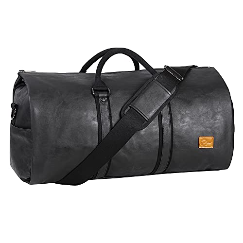 Image of Garment Bag for Travel,Women Hanging Luggage Garment Bag Suit Travel Bag Carry On Garment Bag Dress Bag, Black, Travel