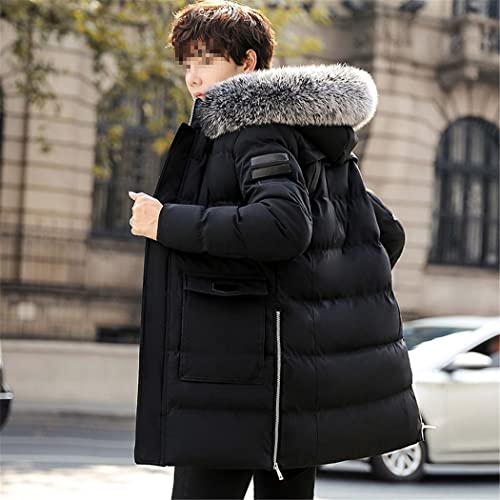 Veste d'hiver homme rembourrée et chaude Haitpant en coton épais bordeaux taille L