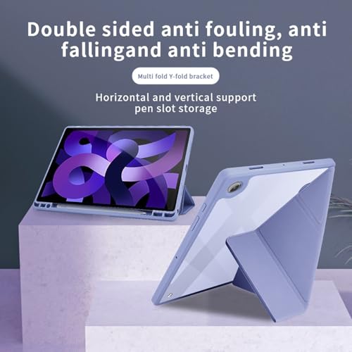 Coque Samsung Tab S8 Plus et S7 Plus 12.4 pouces noire avec dos transparent - 2