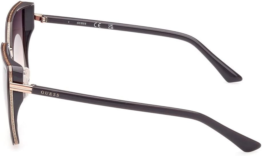 GUESS US Square Metal and Enamel Sunglasses