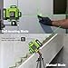 16 Lines Green Laser Level Kit -4x360° 4D Self-Leveling Cross Line Laser Level, Rotary Base and Accessories for Construction, Home Improvement and Picture Hanging,(Safety Class ll, <1mW power output.)