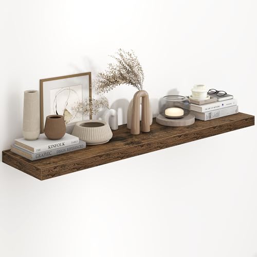 Fun Memories 48 Inch Floating Shelves, 9.3 Inch Deep Wall