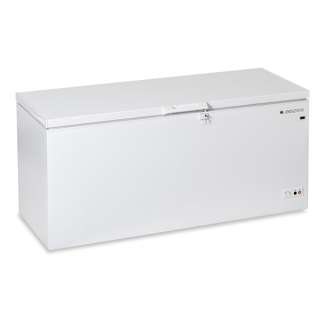 Aspes Congelador horizontal Blanco ACH5600EDC. Capacidad 555 Litros, Dual Cooling, 3 Cestas, Bajo nivel Sonoro, Eficiencia Energética Clase C
