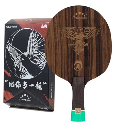 Raquette ping-pong ébène 7 plis yanying pour corriger le manque de contrôle