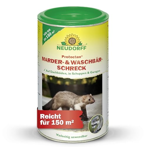 Neudorff Protectan Marder-& Waschbär-Schreck Vertreibt langanhaltend Marder und Waschbären auf Dachböden in Schuppen und Garagen für 150 m 300 g
