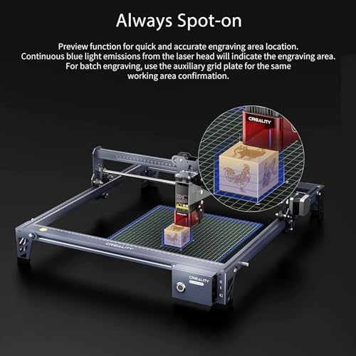 Image of 3IDEA CR Laser Falcon Engraver-5W Compression Spot Quick Focus Anodized Aluminum Alloys Structure Built-in Leveler Dust Absorption Protective Cover