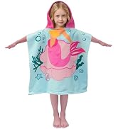 Girls Hooded Beach Towel - Dancer Theme Kids Bath Towel 30x50 Inch - Quick Dry Pool Towel For Toddlers
