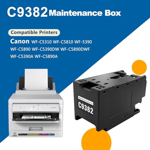 Image of Verena C9382 C12C938211 Maintenance Box Tank Compatible for WF-C5390DW WF-C5890DWF WF-C5310 WF-C5810 WF-C5390A WF-C5890A (1 Pack)
