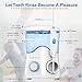 TUREWELL FC162 Water Dental Flosser for Teeth/Braces,10 Pressure Levels, 8 Water Jet Tips for Family, 600ML Electric Water Dental Oral Irrigator for Teeth Clean (White)