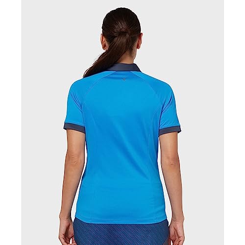 Callaway Womens VPlack Polo Shirt Blue Sea Star L - Image 3