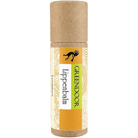 GREENDOOR Lippenbalsam Sanddorn Orange natürlicher Lippenpflegestift plastikfrei Cover