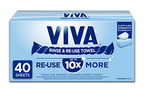 VIVA Rinse & Re-Use Paper Towel 40 Count