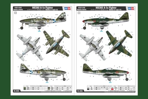 Kit ME 262 Hobby Boss 81805 maquette plastique 1/18