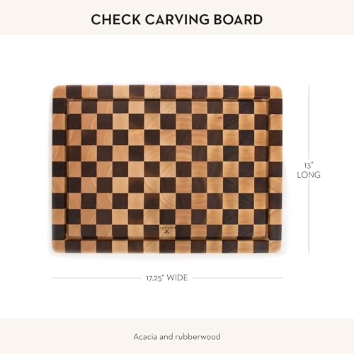 Tabla de cortar de madera MacKenzie-Childs rectangular miniatura 4