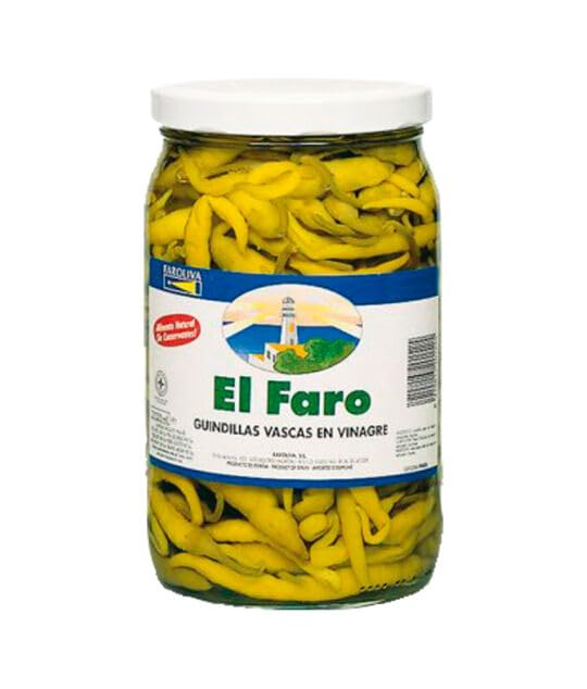 Peperoncini baschi in aceto in barattolo in PET da 3,85 kg, peso sgocciolato 1,8 kg