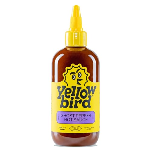 Yellowbird® Classic Ghost Pepper Hot Sauce 9.8 oz. Pantry Size (Real Hot | 1 Bottle | Made in Texas)