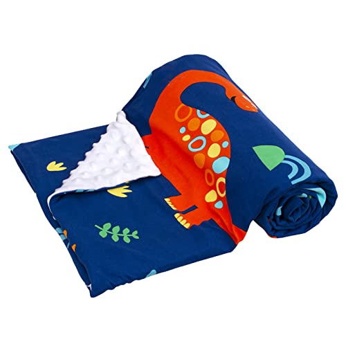 Cloele Baby Minky Blanket - Dinosaur Ultra Soft Infant Blanket 30 X 40 Inch - Plush Double Layer Fleece Boys Blanket With Dotted Backing For Newborns Toddler Bed Throw Blanket Baby Receiving Blanket #TOP6