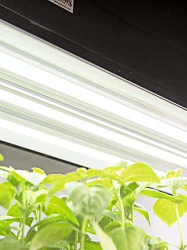 Gardener's Supply Company High Intensity Sunlite Fixture | 47-3/4" L x 14" W x 2-1/2" H with 3 Full Spectrum LED Grow Lights for Indoor Houseplants, Succulent & Seed Starting