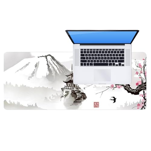 Alfombrilla de escritorio para computadora, alfombrilla de escritorio para computadora | 31,5 x 15,7 pulgadas antideslizante - protector de mesa, alfombrilla de ratón con base de goma, grande para