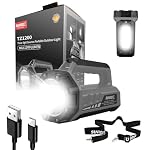 SUNREI 1500LM Rechargeable Box Flashlight, 10400mAh Emergency Lantern