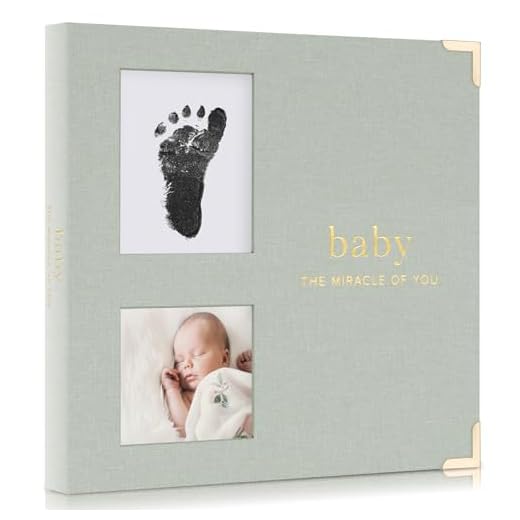 Keepsake Baby Memory Book for Boys and Girls – Timeless First 5 Year Baby Book With Photoslots – Cute Journal Scrapbook or Photo Album - Record a Milestone for Every Event from Birth to Age 5