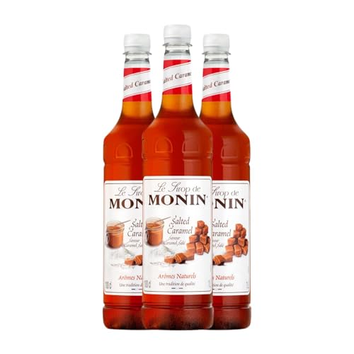 Schnapp MoninCocktail Sirope Caramelo Salado PET Botella Misil 1 L (Caja de 3 Botella Misil de 1 L)