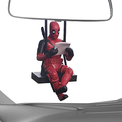 Accessorio Per Auto Deadpool - Figurina In Vinile Da Specchietto Retrovisore - Decorazione Divertente In PVC 7,5 Cm Per Auto, Casa O Ufficio