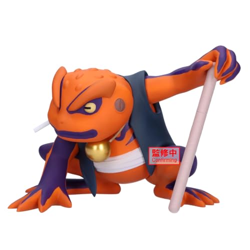 Image of Banpresto Official Licensed Naruto Shippuden Gamakichi Soft Vinyl Figure Plastic Anime 3.7 inches Multicolor