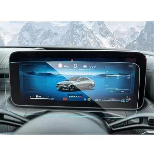 Protection Écran CLE 300 450 53 Verre Trempé pour Tableau de Bord 12,3 Pouces 2024-2025