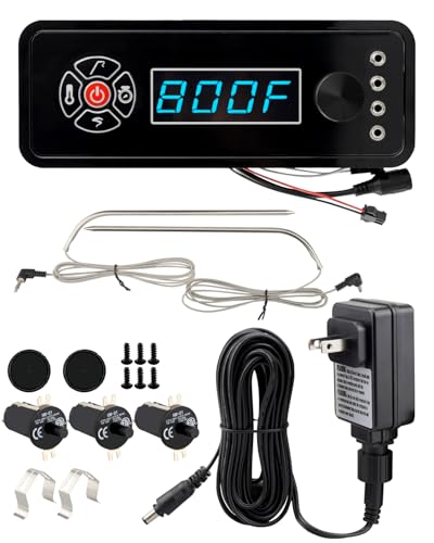 ULXIOM Control Panel Power Adapter Switch Digital Grill Smoker Board Fit for Masterbuilt Gravity Series 560 800 1050, Replace 9904190036 9904200043 9904200004(No Bluetooth or WiFi)