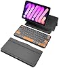 Teclado universal Plus desmontable, teclado portátil de doble Bluetooth con soporte extraíble y retroiluminación de 7 colores, teclado inalámbrico de viaje para iPad/Z Fold/Galaxy Tabs/Phones, teclado para iOS/Android/Windows 2