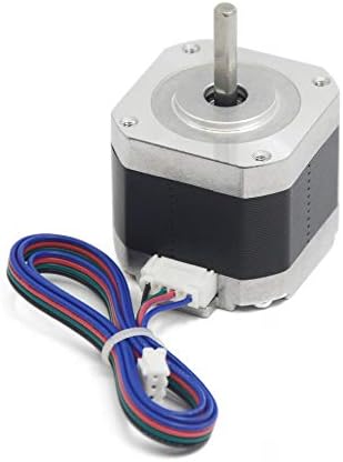Iverntech Nema 17 Stepper Motor 42x40mm Body Bipolar 1.5A 400mN.m 2 Phase 4 Wires 1.8 ° for 3D Printer or CNC Machine with 1M Motor Cable