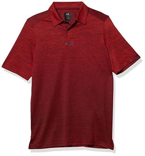 Oakley Men's Gradient Gravity Polo 2.0, Violet Red HTHR, L