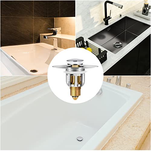 Tappo Lavandino Bagno Universale Pop up, Filtro