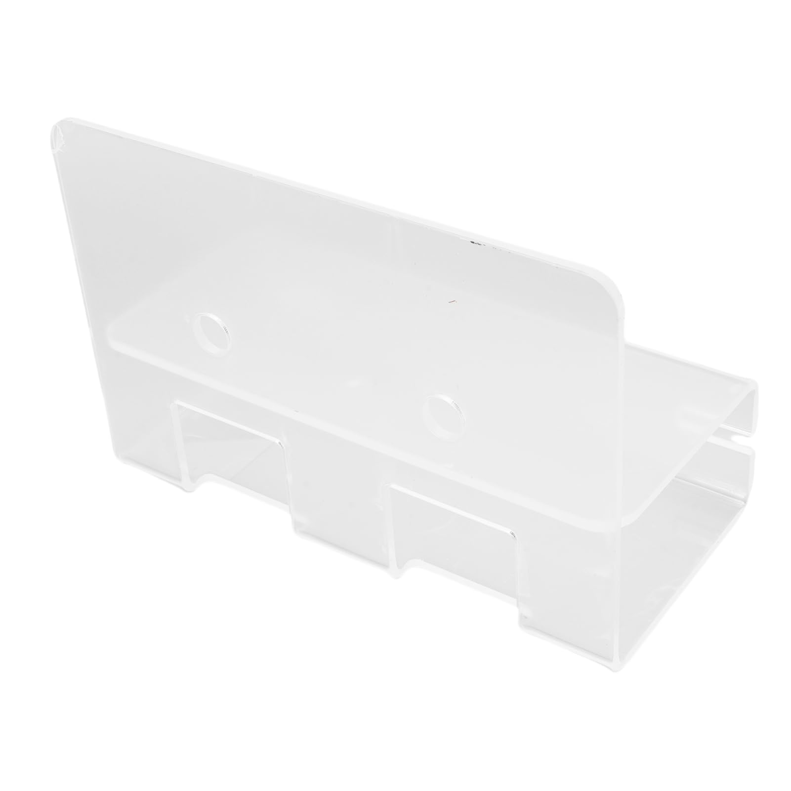 Porta Spazzolino Adesivo, Porta Spazzolino da Parete in Acrilico con Gestione dei Cavi, capacità di 1 Kg, Organizer Salvaspazio per Bagno, (chiaro)