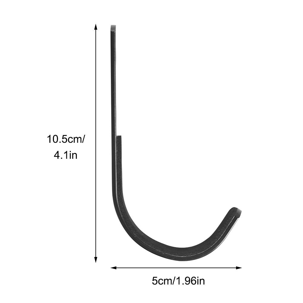 MiOYOOW 2 Pezzi Supporto per Pistola, Porta Fucile da Parete in Acciaio Inossidabile, Espositore Ganci per Fucili per Appendere Arco Pistola Tiro Display all'Interno(3,8-4 cm di Diametro Interno)