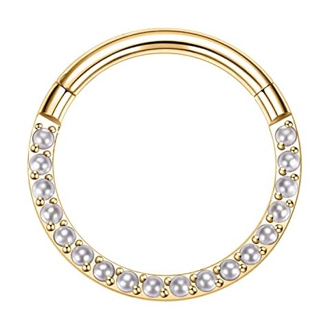 AROWRO 10mm Gold Surgical Steel Earrings Cover
