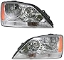 AM Autoparts Headlights Headlamps Pair Set For 05-06 Kia Sorento