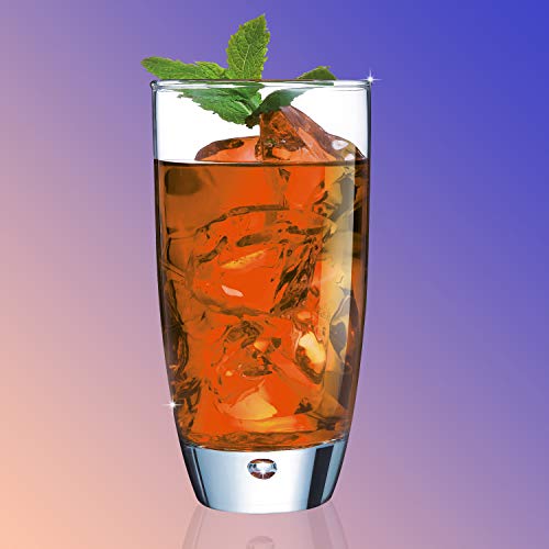 Elegant Highball Glasses [Set of 4] 16 oz. Crystal Clear Glass